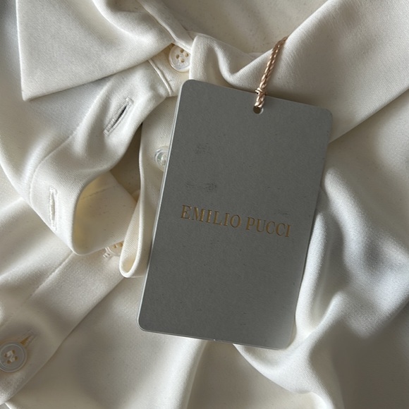 Emilio Pucci Jersey Button Down BNWT - Picture 3 of 4